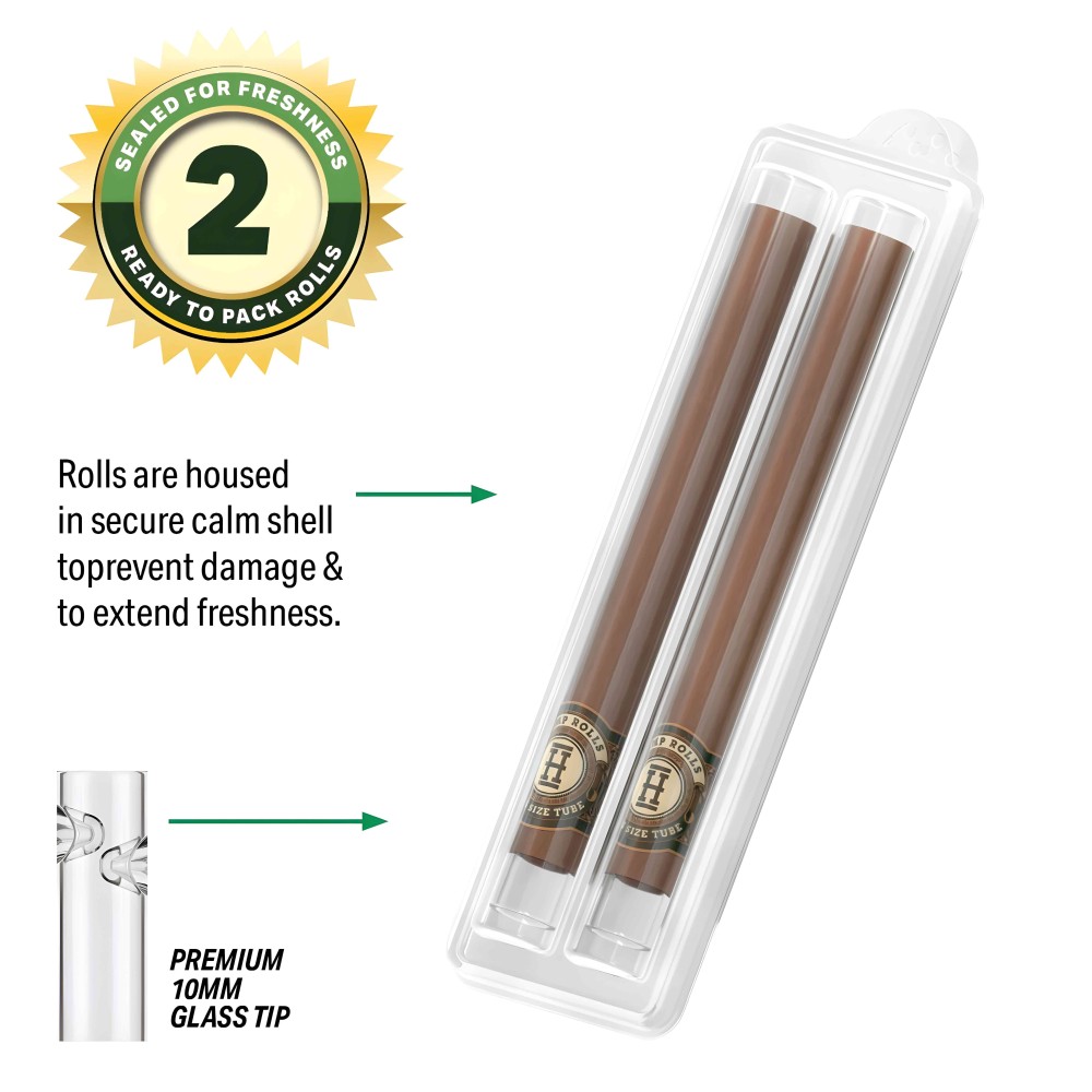 Hemper Hemp Rolls Mango + Glass Tips King Size Hemper Accessoires fumeurs