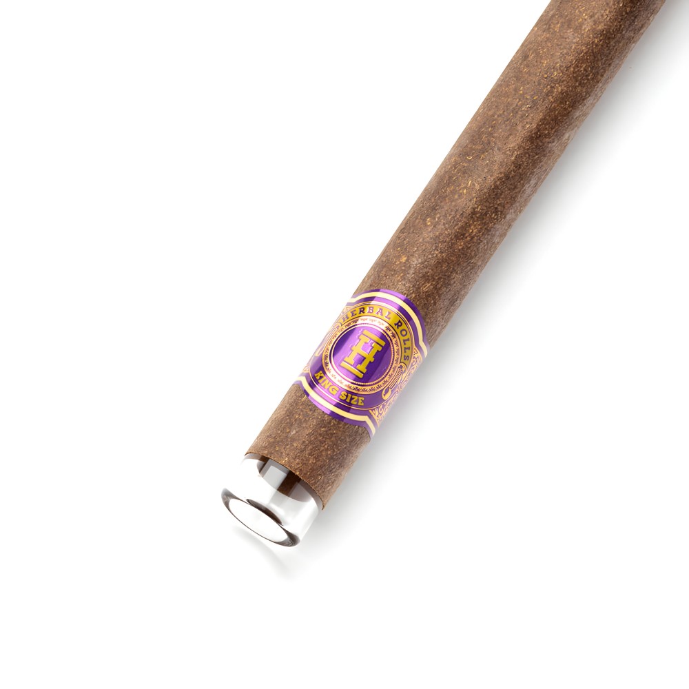 Rotoli alle erbe Hemper Uva + punte di vetro Dimensione King Hemper Accessori per fumatori