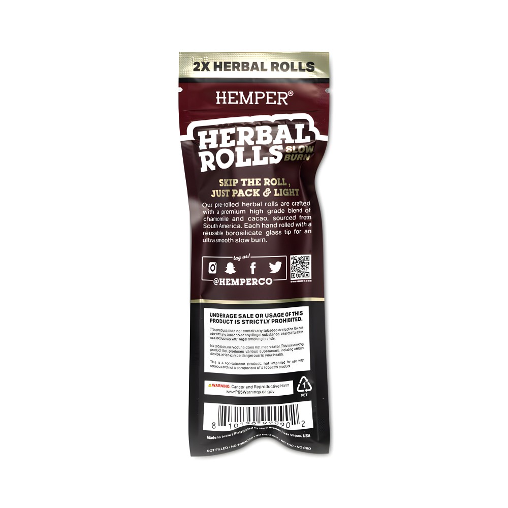 Hemper Herbal Rolls Sweet + Glass Tips King Size Hemper Smoking accessories