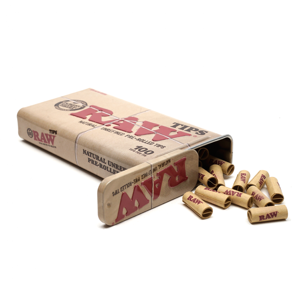 Scatola di 100 filtri originali pre-rollati RAW Filtri (carbone attivo, cartone, cellulosa e altri)