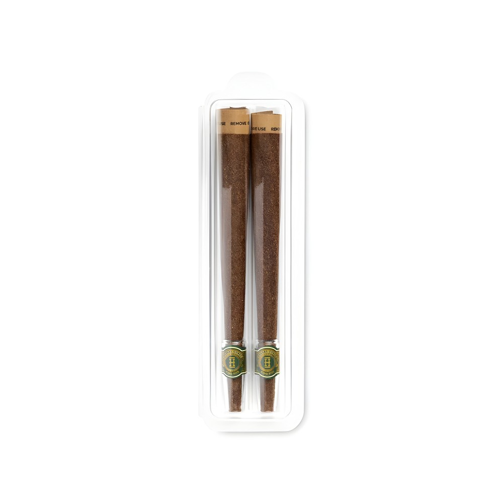Hemper Herbal Cone Natural + Glass Tips King Size Hemper Raucherzubehör