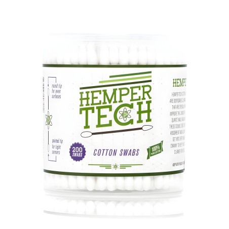 Cotons Tiges Tech Cotton Buds Hemper (200 pièces) Hemper Produits
