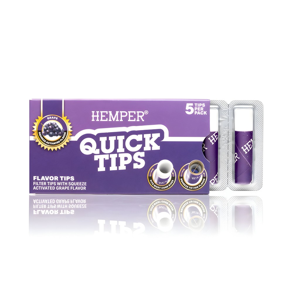 Hemper Quick Tips Grape Hemper Filter (Aktivkohle, Pappe, Zellulose und andere)
