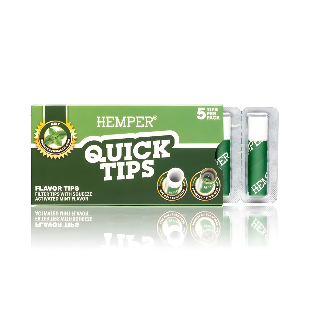 Hemper Quick Tips Mint Hemper Filter (Aktivkohle, Pappe, Zellulose und andere)