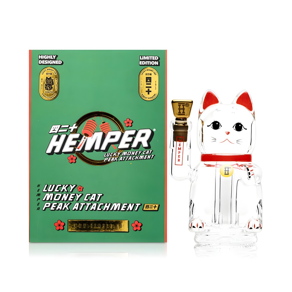 Lucky Money Cat Puffco Orlo superiore a picco Hemper Puffco