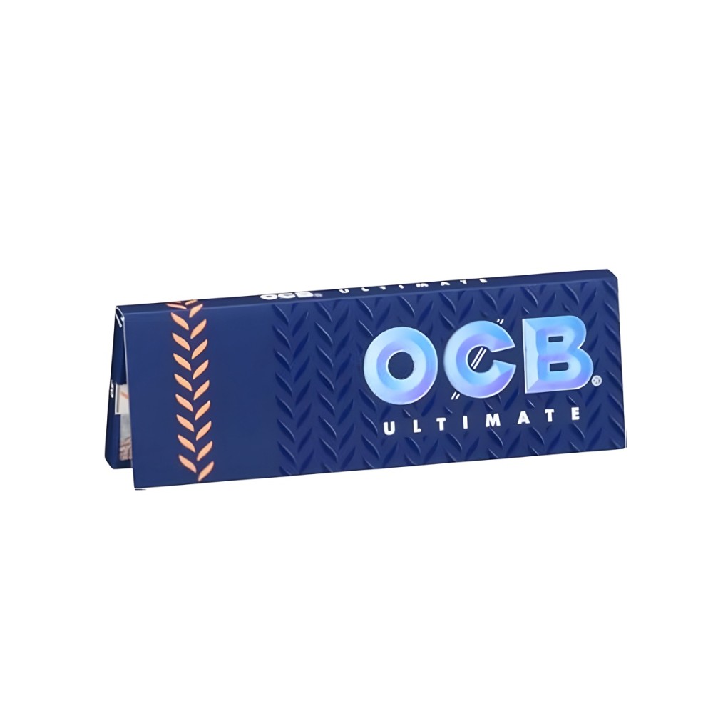 Karton mit Rolling Papers OCB Ultimate Single Wide OCB Blatt zum Rollen