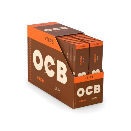 Foglio di rotolamento OCB Virgin + filtri sottili (scatola) OCB Foglio di laminazione