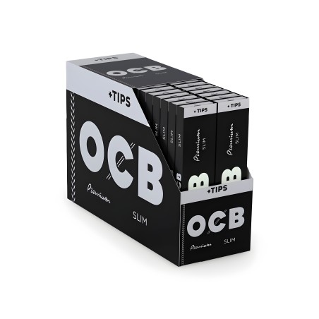 OCB Slim Premium nero + punte (scatola) OCB Foglio di laminazione
