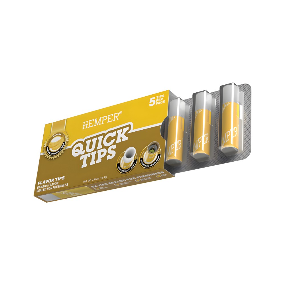 Hemper Quick Tips Banana Hemper Filters (activated carbon, cardboard, cellulose and others)