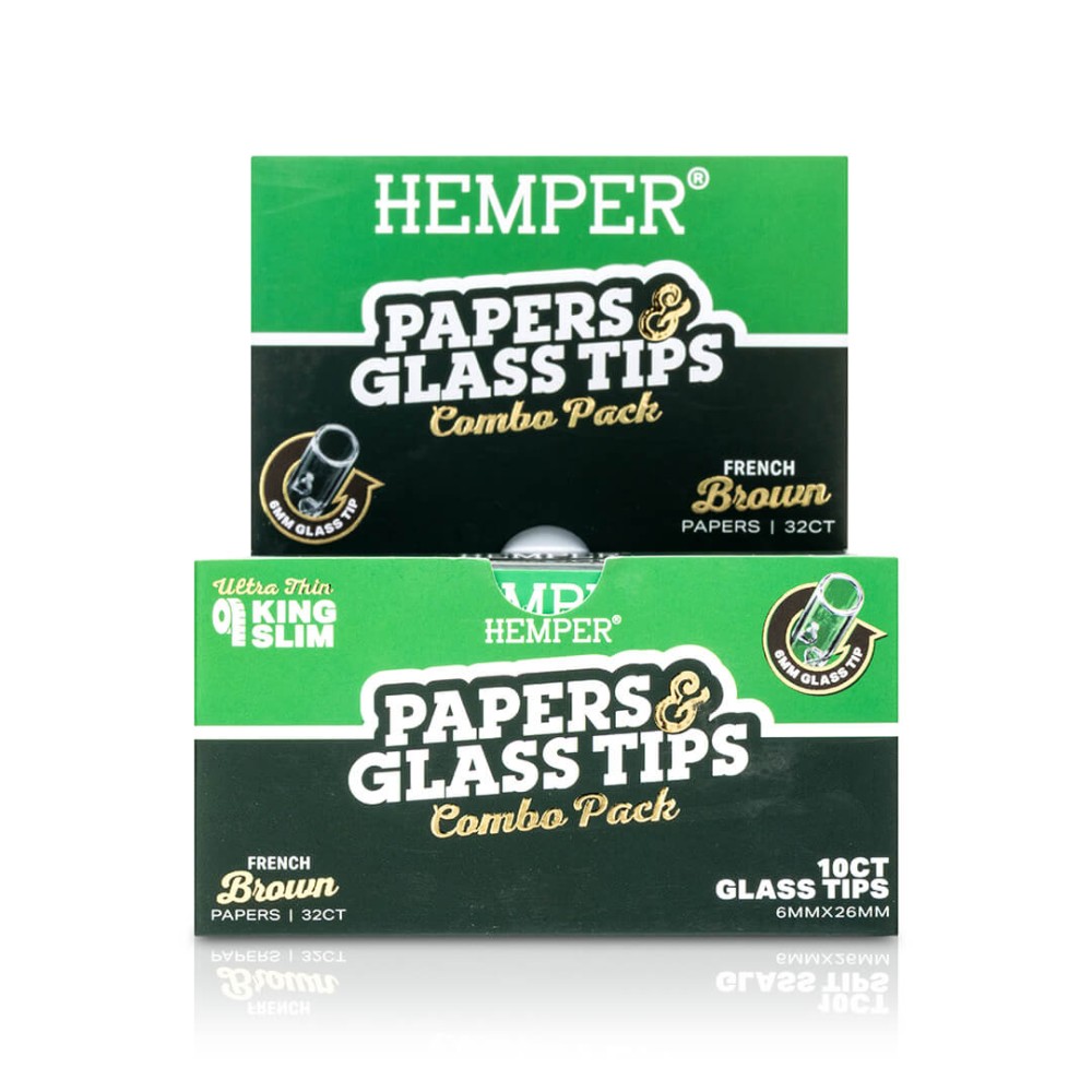 Rolling Papers Brown + Glasfilter 6 mm Hemper Hemper Produkte