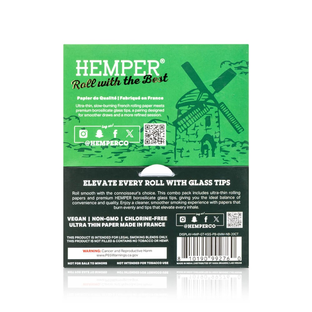 Rolling Papers Brown + Glasfilter 6 mm Hemper Hemper Produkte