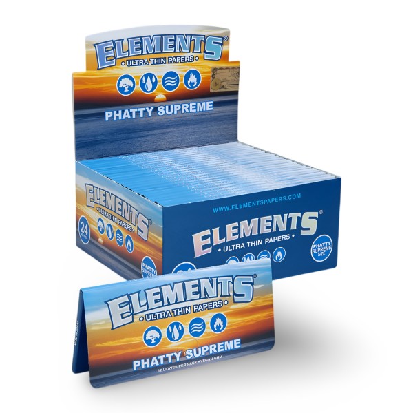 Karton mit Rollblättern Elements Phatty Supreme Elements Papers Produkte