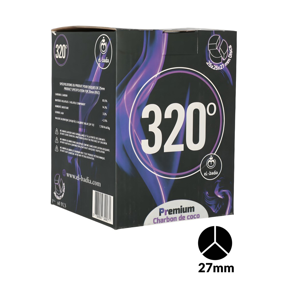 El Badia 320° DISC 3B XL Charcoal, 1 kg El Badia Products