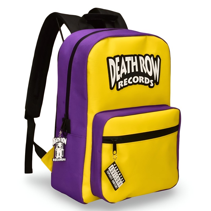 Smell-Proof Backpack: Yellow and Purple "Death Row" Death Row Products