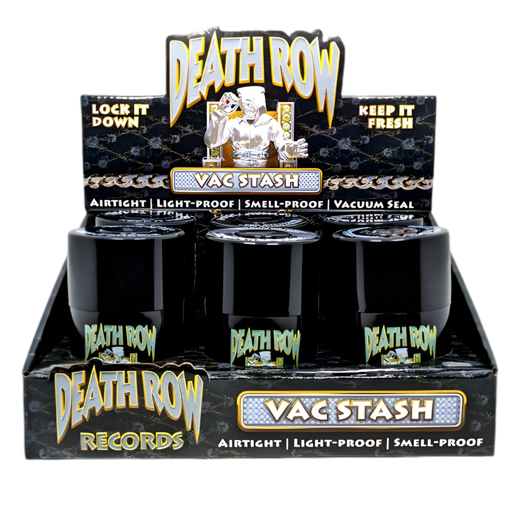 Barattolo Death Row Vac Stash Jar nero Death Row Lattine e bottiglie