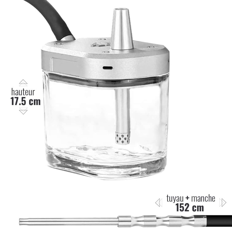 Shisha Go Fast Silver Tsar HOOKAH