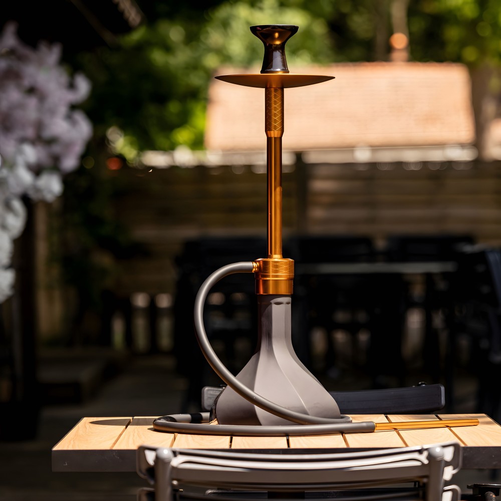 El-Badia Octagon Dark Gold Hookah El Badia HOOKAH