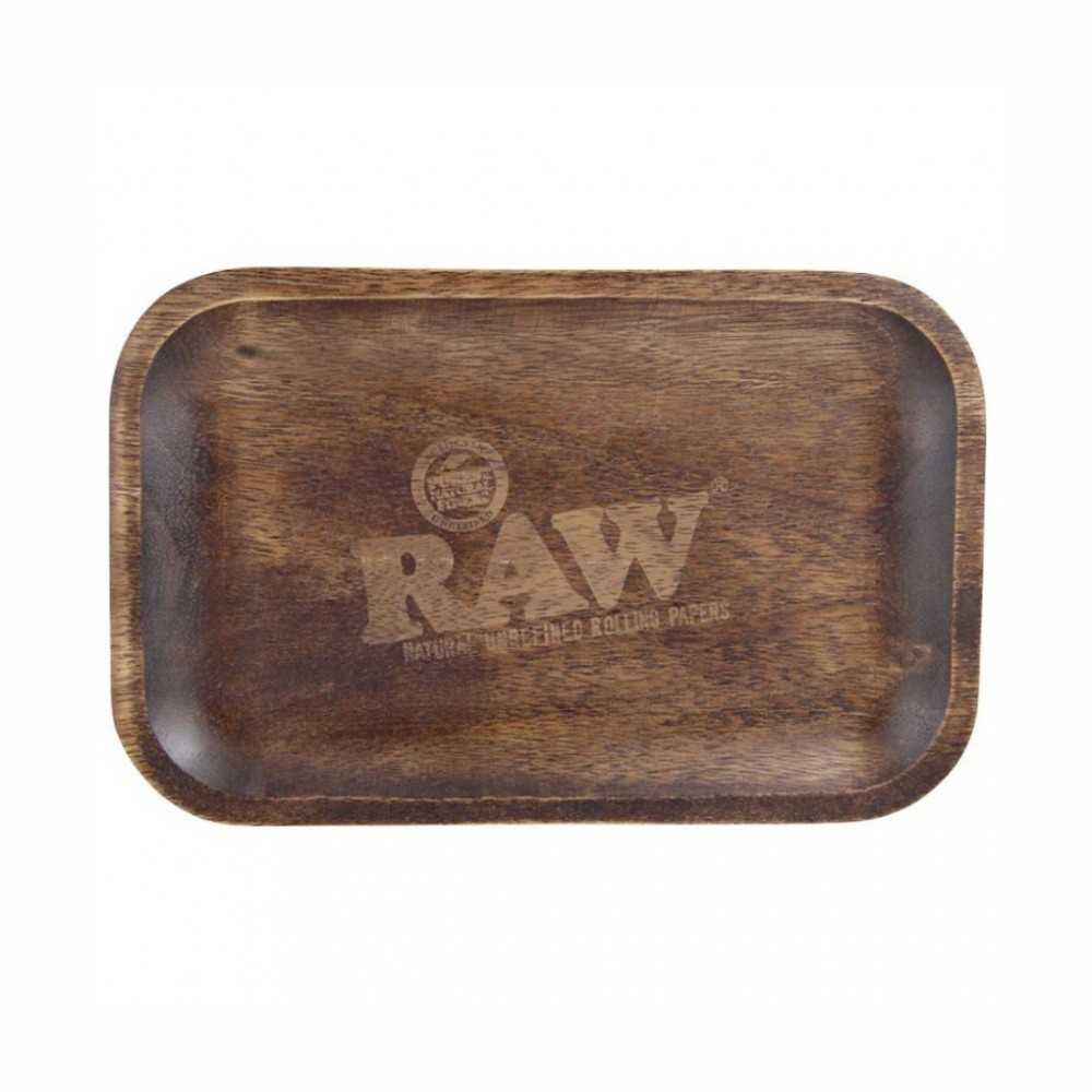 Vassoio di laminazione in legno grezzo Piccolo RAW Vassoio di rotolamento
