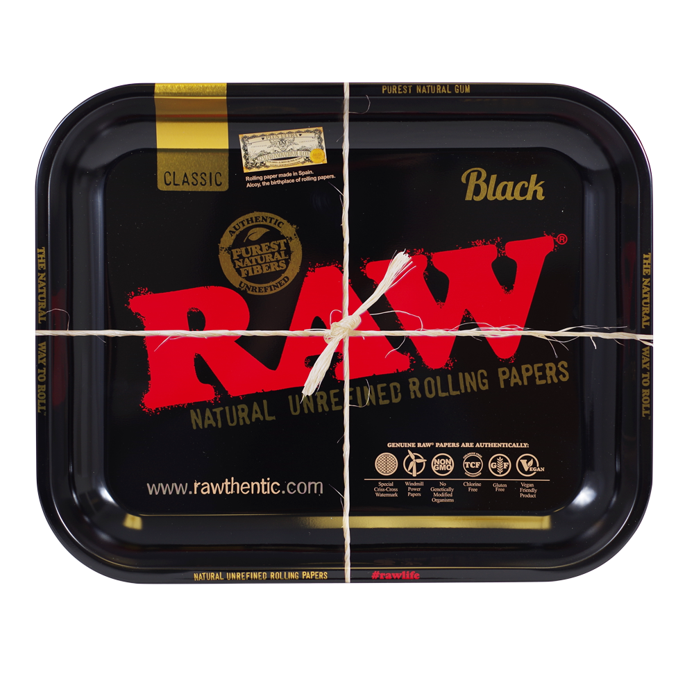 Tablett zum Rollen "Raw Black" L RAW Tablett zum Rollen
