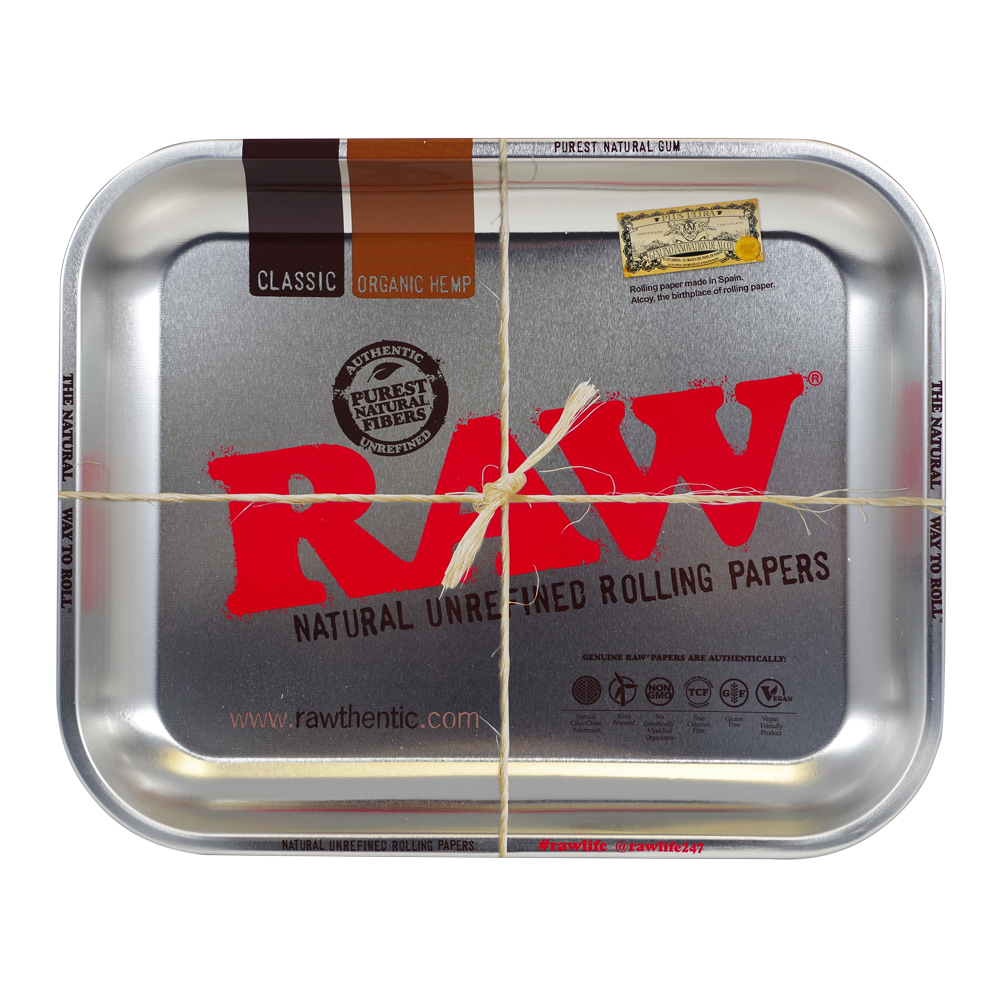 Tablett zum Rollen Raw "Steel" L RAW Tablett zum Rollen