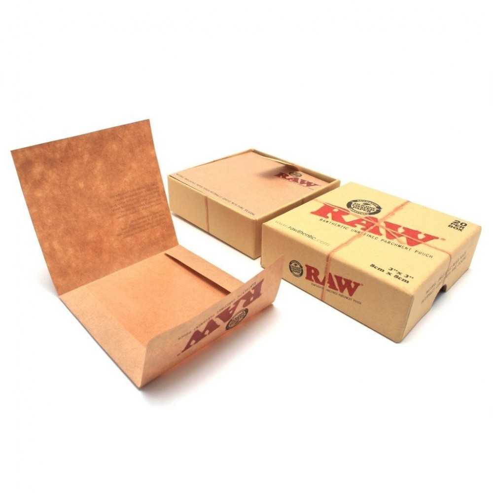 Raw Parchment Pouch RAW Parchment or silicone paper