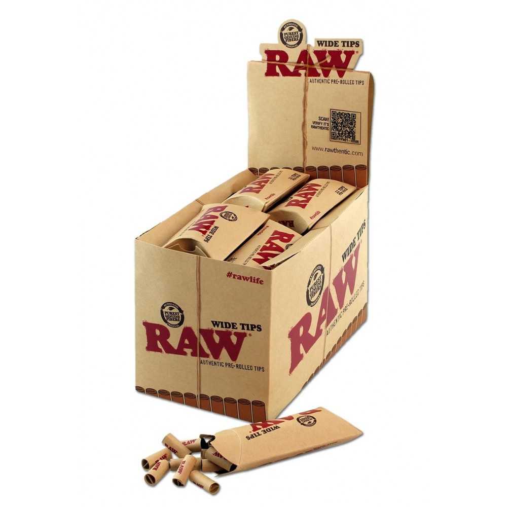 Punte larghe pre-arrotolate RAW Filtri (carbone attivo, cartone, cellulosa e altri)