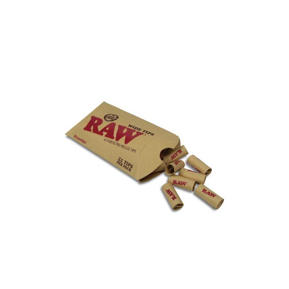 Pre-Rolled Wide tips RAW Filters (activated carbon, cardboard, cellulose and others)