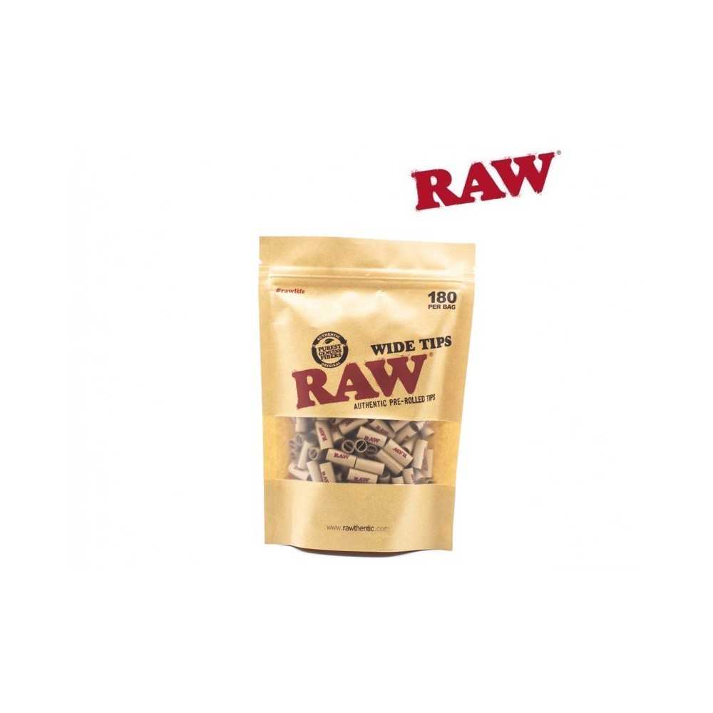 Sacchetto di 180 filtri larghi pre-rollati RAW Filtri (carbone attivo, cartone, cellulosa e altri)