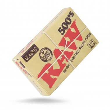 Raw 500's Classic 1 1/4 (500 Stück) RAW Blatt zum Rollen