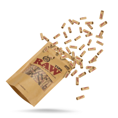 Sacchetto da 200 filtri pre-rollati RAW Filtri (carbone attivo, cartone, cellulosa e altri)