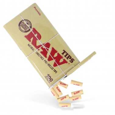Raw-Box mit 100 vorgerollten Originalfiltern RAW Filter (Aktivkohle, Pappe, Zellulose und andere)