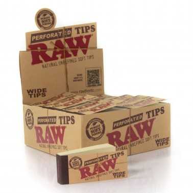 Karton Raw Naturel Filter Wide tips (50 Stück) RAW Filter (Aktivkohle, Pappe, Zellulose und andere)