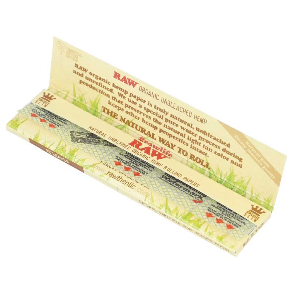 Raw Slim Organic Hemp King Size RAW Blatt zum Rollen