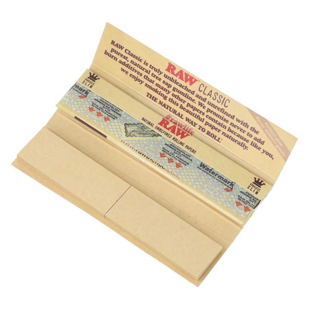 Raw Classic Slim Connoisseur + Tips RAW Blatt zum Rollen